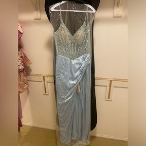 Baby Blue Dress w/ arm cuffs